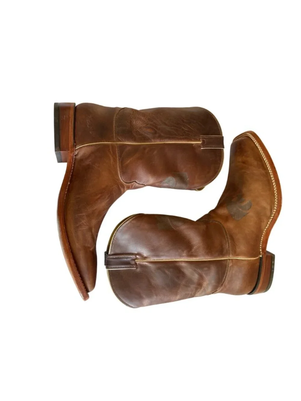 Nocona Boots Mens KSU Brown Cowhide Branded Style MDKSU12 Size 14EE Handcrafted